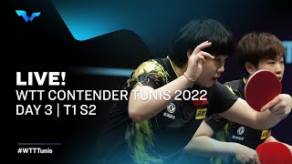 WTT Contender Tunis 2022  Table 1  Day 3  Session 2 [upl. by Novelia]