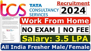 TCS Recruitment 2024 TCS hiring Freshers  TCS Work From Home Jobs  TCS OFF Campus Placements [upl. by Vallonia975]