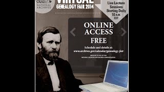 Virtual Genealogy Fair 2014 Day 1 [upl. by Adohr]