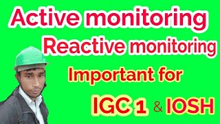 Active and reactive monitoring  what is proactive and reactive monitoring  safetymgmtstudy [upl. by Decca773]