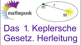 Das erste Keplersche Gesetz Herleitung [upl. by Ttemme]