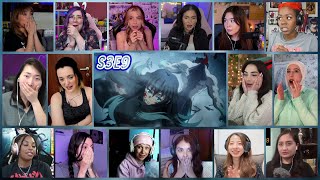 Demon Slayer Season 3 Episode 9 Girls Reaction Mashup  Swordsmith Village Arc Ep 9 [upl. by Kellia]