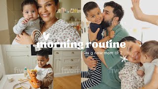 My Morning Routine as a New Mom of 2 [upl. by Walker]