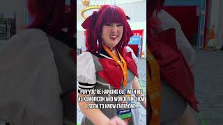 In the Clurb We All Fam🤷‍♀️kumoricon2024 animeconvention cosplayer animecosplayer schooluniform [upl. by Nek]