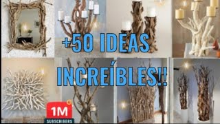 Tomé Troncos Secos y Ramas Viejas realicé todos estos Proyectos 50 Ideas de Bricolaje¡ [upl. by Clyve]