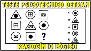 10 QUESTÕESTESTE PSICOTÉCNICO DO DETRAN  PRIMEIRA CNH [upl. by Nazar]