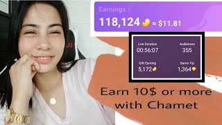 Paano kumita Kay Chamet App Earned 10 weekly 🤑Part 1 [upl. by Arvy]