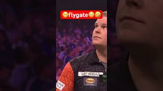 😬flygate Grand Slam of Darts Mike de Decker 🤩🤣Dart [upl. by Aicac]