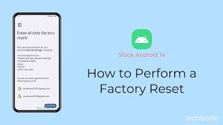 How to Perform a Factory Reset Android 14 [upl. by Siroled]