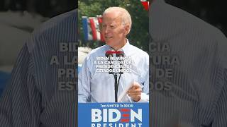 Biden renuncia a la candidatura presidencial de Estados Unidos [upl. by Etteniuq]