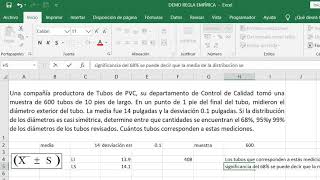 Regla Empírica de la Desviación Estándar [upl. by Wernher]