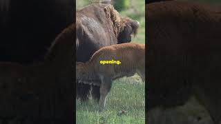 Epic Showdown Wolf Pack vs Bison shorts animals [upl. by Anivram110]