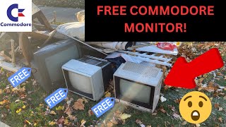 Free Commodore 1702 CRT Monitor Curb Find With A Few Other CRT TVs [upl. by Brockwell]