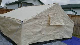 Grizzly Canvas Outfitter wall tent 14x16 [upl. by Salisbury229]