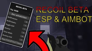 NEW ROBLOX RECOIL BETA ESP AND AIMBOT SCRIPTHACK [upl. by Solracsiul]