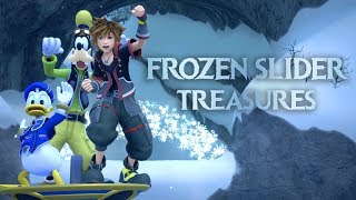 KINGDOM HEARTS 3  All Frozen Slider Treasures Locations Orichalcum [upl. by Verne574]