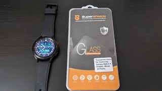 Samsung Galaxy Watch 4 Classic SuperShieldz Screen Protector Review [upl. by Scrogan396]