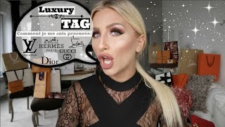 LUXURY TAG comment je me suis procurée toutes ces marques  JUSTINE FRANCOTTE [upl. by O'Doneven117]