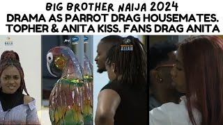 DRAMA AS PARROT DRAG HOUSEMATES TOPHER amp ANITA KISS FANS DRAG ANITA [upl. by Ajram]