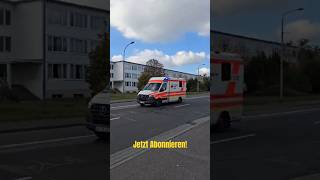 Einsatzfahrt RTW DRK BitterfeldZerbst eV RW Bobbau [upl. by Euqininod322]