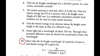 Solution of Arthur Beisers concepts of modern physicschapter 3 problem no10 [upl. by Peppel]