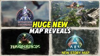 4 New Ark Map Reveals Extinction Ragnarok Valguero amp New Story Map Ark Survival Ascended [upl. by Gall]