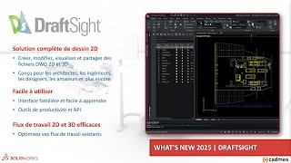 DraftSight  Nouveautés 2025 SOLIDWORKS amp 3DEXPERIENCE Works [upl. by Teirtza]