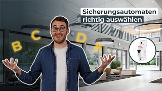 Welche Charakteristik für Sicherungsautomaten ist die richtige  Wissen in 3 Minuten [upl. by Anisamot412]