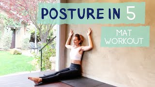 ❤️IMPROVE YOUR POSTURE in 5 minutes 🙇‍♀️ [upl. by Naffets]