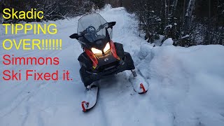 2021 SkiDoo Skandic tipping over is dangerous Simmons FlexSki Gen 2 seems to have fixed it [upl. by Avehstab365]