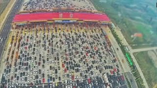 Carretera de 50 carriles en China atascada [upl. by Iharas]