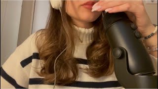 ASMR Random Triggers 🤍 Candle Tapping Mic Brushing Tingly Whispers Lip Gloss etc [upl. by Cornel]