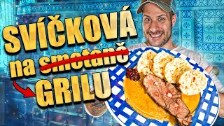 ZAUZENÁ SVÍČKOVÁ NA SMETANĚ úžasný recept z grilu [upl. by Benedicta]