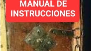 MANUAL DE INSTRUCCIONES NO LO DEJES [upl. by Eustashe749]