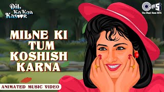 Milne Ki Tum Koshish Karna  Dil Ka Kya Kasoor  Valentine Song For Promise Day  Divya Bharti [upl. by Ijic915]