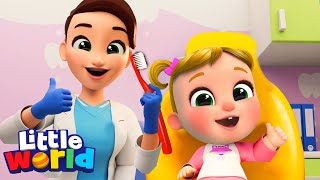 Visiting the Dentist  Kids Songs amp Nursery Rhymes by Little World [upl. by Kellyn]