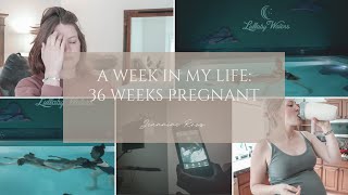 Vlog 36 weeks pregnant birthday padsicles date smoothie SPD contractions ultrasound group B [upl. by Atima]