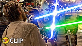 ObiWan vs General Grievous  quotHello Therequot  Star Wars Revenge of the Sith 2005 Movie Clip HD 4K [upl. by Yeliak]