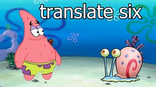 translate six into swedish 🤣 l spongebob meme [upl. by Atiuqahc]