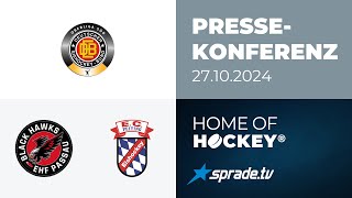 27102024  Pressekonferenz  EHF Passau Black Hawks vs EC Peiting [upl. by Forward]