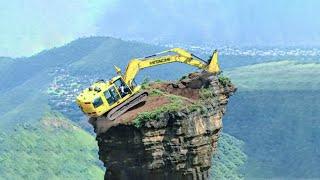 Dangerous Excavator Operations Heavy Equipment Fails Biggest Machines in Action at Another Level [upl. by Natsirk]