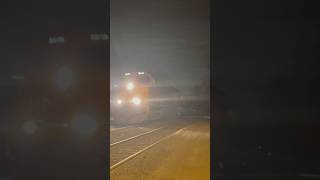 THREE BNSF’s BNSF 5813 ES44AC leads CSX B117 through PiscatawayNJ [upl. by Pickard]