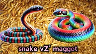 snakes vs maggotsdont imitate its dangerous snake streaming [upl. by Assenyl]