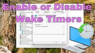 Disable or Enable Wake Timers in Windows 11 Guide [upl. by Zelazny930]