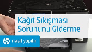 Kağıt Sıkışması Sorununu Giderme  HP Support [upl. by Annayhs]