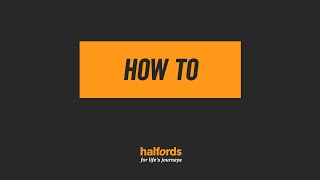 How to change your air filter  Halfords UK [upl. by Batista]