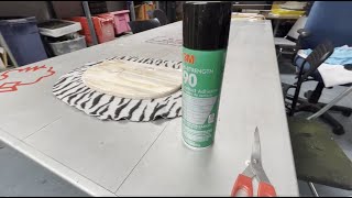 3M Hi Strength 90 Spray Adhesive Glue  How to Apply [upl. by Ahcorb]