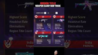 Weapon Glory New Trick Free Fire  India Region Weapon Glory Kaise milega freefire shorts tgrnrz [upl. by Akienat404]