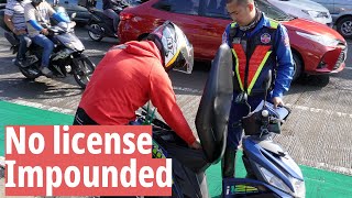 Enforcers chase motorcycle rider  EDSA [upl. by Ingaberg]