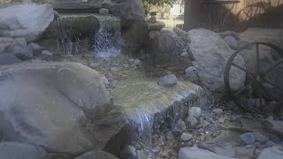 Pond Country Showcase Beautiful Custom 8 Foot Infinity Waterfall [upl. by Lisandra103]